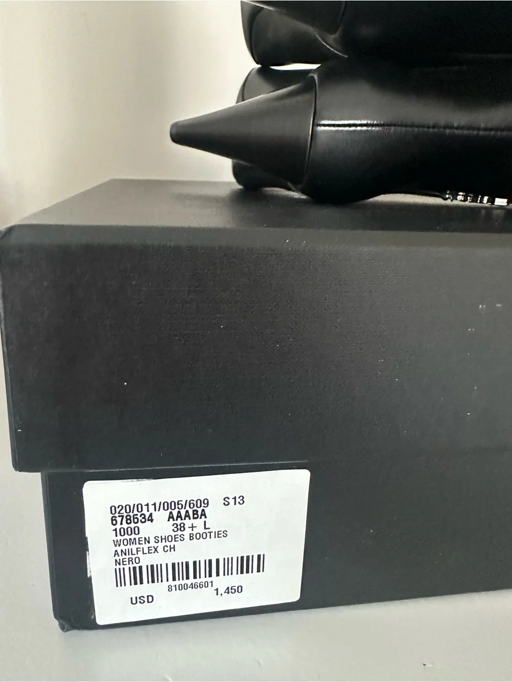 Saint Laurent Black Leather 95mm Niki boots 38.5